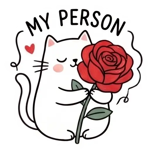 my love, cat, cat lover, romantic, love, cute, WhatsApp stickers, stickers, love message (15)